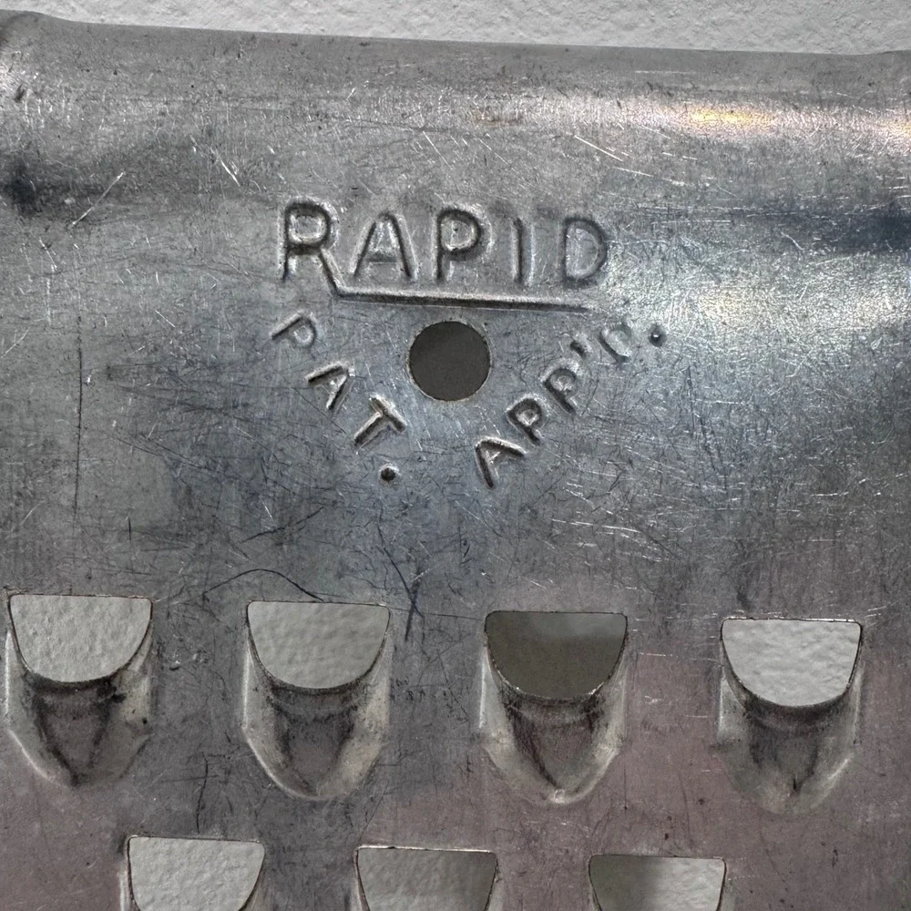 Vintage Rapid Metal Hand Grater Set of 3 Coarse Medium Fine Shredder Farmhouse